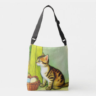 Sac Ajustable Illustration vintage Tabby Cat
