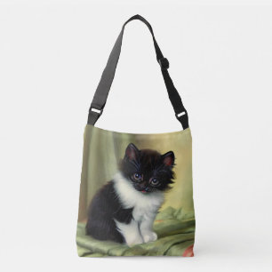Sac Ajustable Illustration vintage Tuxedo Kitten