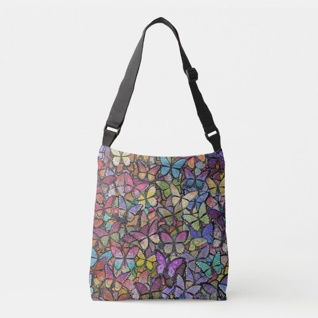 Sac Ajustable imaginaire arc-en-ciel  papillon motif (Devant)