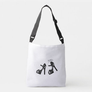 Sac Ajustable Impression de chaussures élégante - Plaque noire