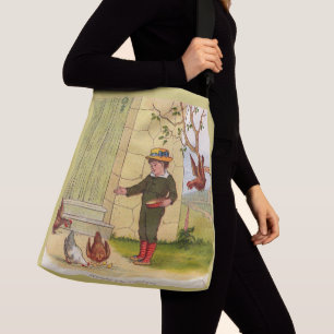 Sac Ajustable impression de l'alimentation de poulets vers 1900