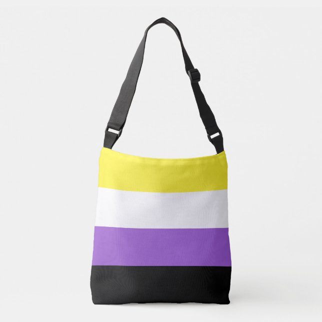 Sac Ajustable Indicateur de fierté non binaire (Devant)