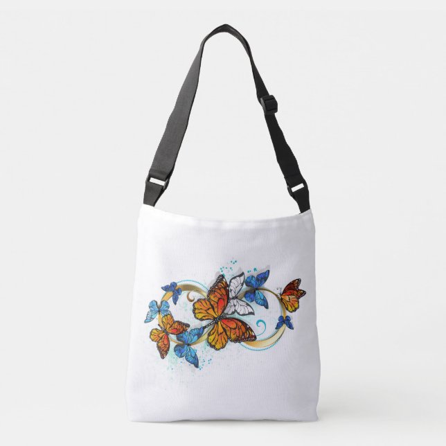 Sac Ajustable Infinité de papillons monarques (Devant)