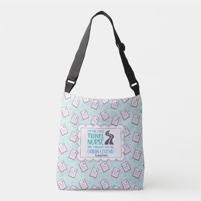 Sac Ajustable Infirmière de voyage personnalisée (Devant)