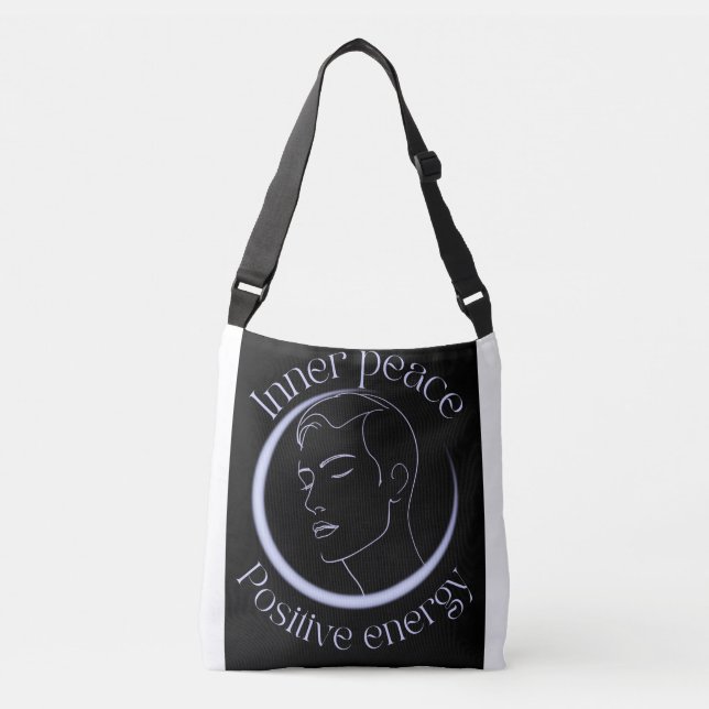 Sac Ajustable Inner Peace Positive Energy – Minimalist Neon Line (Devant)