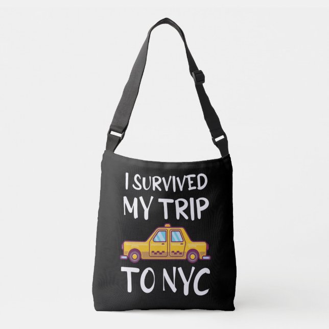 Sac Ajustable J'Ai Survécu À Mon Voyage À New York (Devant)
