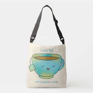 Sac Ajustable J'aime le thé à la fois aux herbes et verbalement 