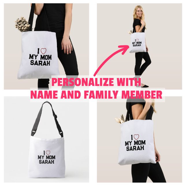 Sac Ajustable J'aime ma mère (I Love My Mom Bag)