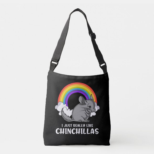 Sac Ajustable J'Aime Vraiment Chinchillas Joli Animal (Devant)