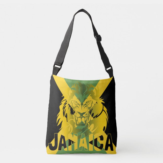 Sac Ajustable Jamaïcain Lion Cross Body Bag et grande Fourre-tou (Devant)