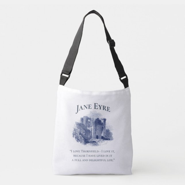 Sac Ajustable Jane Eyre - I Love Thornfield - Château (Devant)