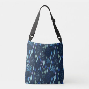 Sac Ajustable Jardin botanique bleu de la Marine noire Feuille a