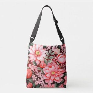 Sac Ajustable Jardin de fleurs botaniques vintage en fleurs