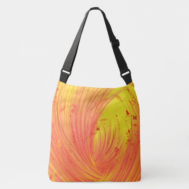 Sac Ajustable Jardin enchanté Abstrait Orange (Devant)