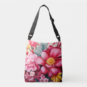 Sac Ajustable Jardin Floral Tropical Rose Exotique