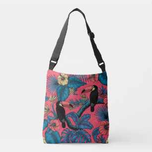 Sac Ajustable Jardin toucan en rouge et bleu