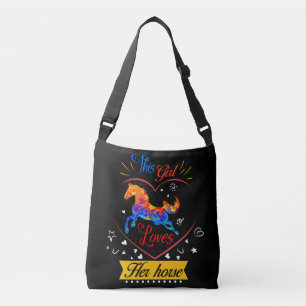 Sac Ajustable Jaune Cette Fille Aime Son Cheval