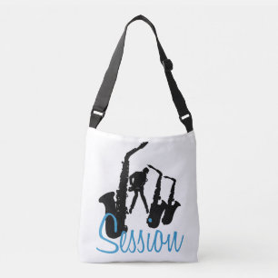 Sac Ajustable Jazzman Saxophoniste Noir Séance De Jazz B