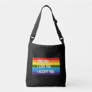 Sac Ajustable Je Vois Je T'Aime Je T'Accepte Gay pride LGBT Shir