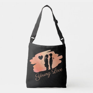 Sac Ajustable Jeune amour Valentine's Couple Silhouette