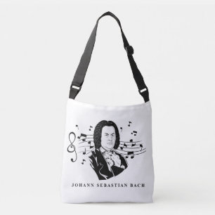 Sac Ajustable Johann Sebastian Bach Portrait et buste avec notes