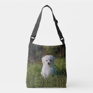 Sac Ajustable Joli chiot blanc