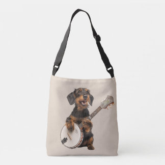 Sac Ajustable Joli Dachshund Fil-Feu Joue Banjo