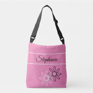 Sac Ajustable Joli rose avec votre nom, vos initiales ou votre m