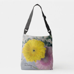 Sac Ajustable Jolies Fleurs Électriques Jaunes Roses *Personnali
