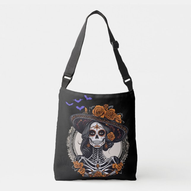 Sac Ajustable Jour du cadavre, nuit d'Halloween gothique (Devant)