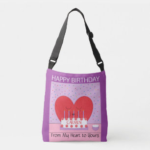 Sac Ajustable Joyeux anniversaire, de mon coeur à votre II