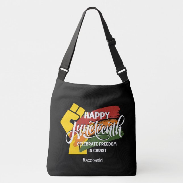Sac Ajustable Joyeux Juneteenth Christian (Devant)