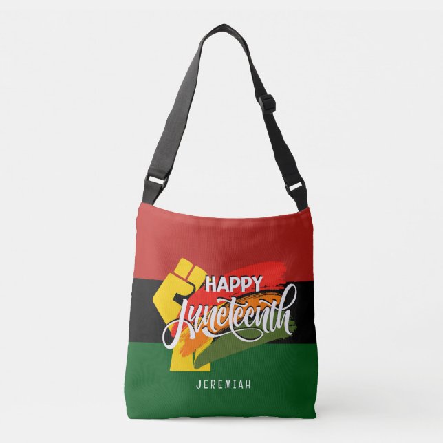 Sac Ajustable Joyeux Juneteenth panafricain (Devant)