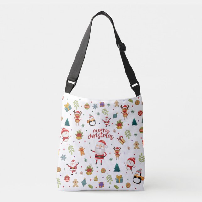 Sac Ajustable Joyeux Motif de Noël (Devant)