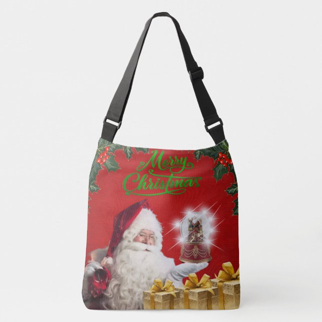 Sac Ajustable Joyeux Noël Santa Claus Snow Globe (Devant)