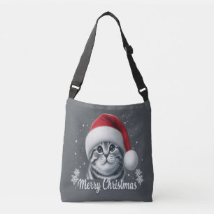 Sac Ajustable Joyeux Noël Scottish Pold Cat, Xmas Père Noël Cat