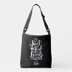 Sac Ajustable Juste Une Fille Moderne Triathlon Noir Et Blanc Ty