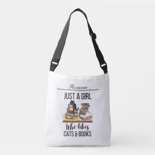 Sac Ajustable Juste Une Fille Qui Aime Les Chats Et Les Livres