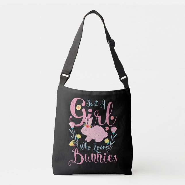 Sac Ajustable Juste Une Fille Qui Aime Les Lapins| Fleur de lapi (Devant)