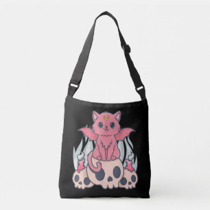 Sac Ajustable Kawaii Pastel Goth Cute Démon Déplaisant Chat et C
