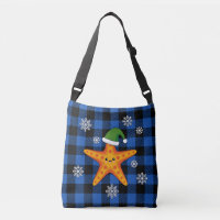 Kawaii Xmas Starfish sur Blue Buffalo Motif