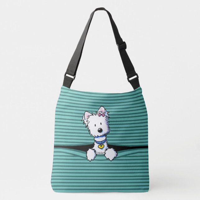 Sac Ajustable KiniArt Peek-a-boo Westie (Devant)
