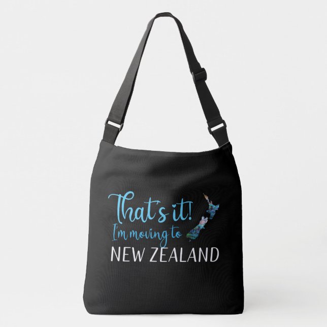 SAC AJUSTABLE KIWI NEW ZEALAND PAUA CROSSBODY BAG (Devant)