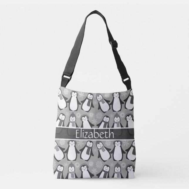 Sac Ajustable La conception mignonne de pingouins d'hiver (Devant)