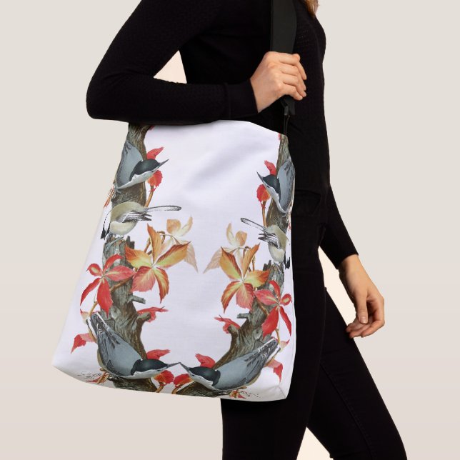 Sac Ajustable La faune d'oiseaux de sittelle laisse à des (De près)