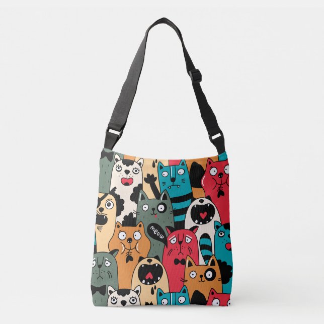 Sac Ajustable La foule des chats (Devant)