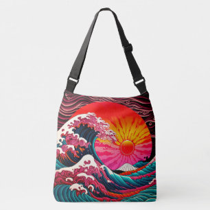 Sac Ajustable La grande vague de Synth de Kanagawa Retro 80s
