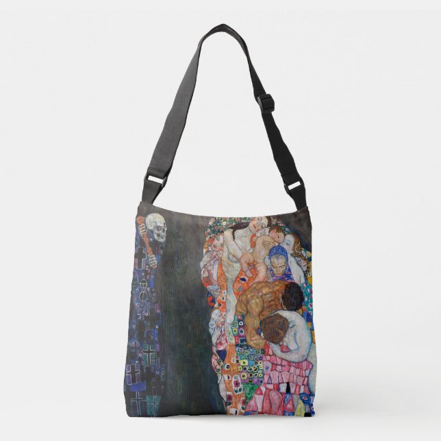 Sac Ajustable La mort et la vie | Gustav Klimt | (Devant)