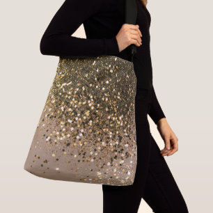 Sac Ajustable La Parties scintillant Brown de l'or étincelante G