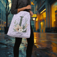 La Sérénité Élégante de Lily - Monogramme Floral B